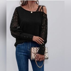 Lace Sleeve Top